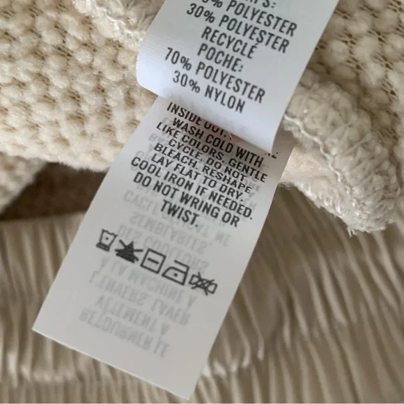 Aerie Cream Sherpa Women’s Jogger Pants XS Cozy Neutral Aesthetic - Picture 11 of 14